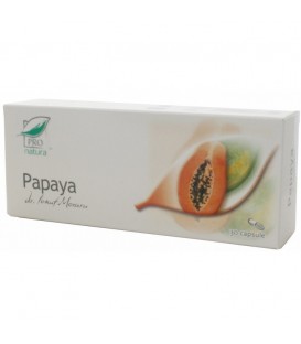 Papaya, 30 capsule imagine produs 2021 cufarulnaturii.ro