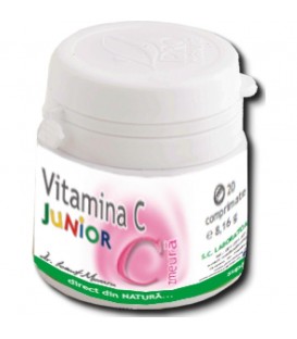 vitamina c junior (aroma zmeura), 20 tablete