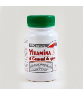Vitamina e & germeni de grau, 90 capsule