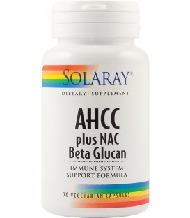 Ahcc Plus Nac & Beta Glucan, 30 capsule imagine produs 2021 cufarulnaturii.ro