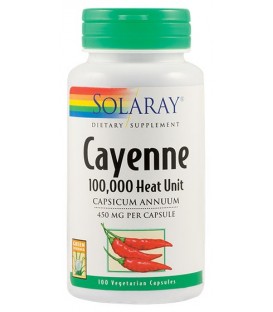 Cayenne (ardei iute) 450 mg, 100 capsule