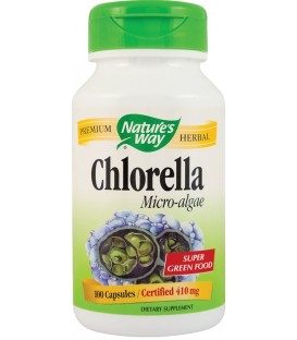Chlorella Micro-Algae 410 mg, 100 capsule imagine produs 2021 cufarulnaturii.ro