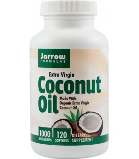 Coconut Oil Extra Virgin 1000 mg, 120 capsule imagine produs 2021 cufarulnaturii.ro
