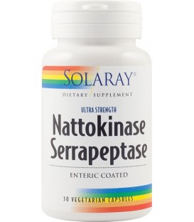 Nattokinase Serrapeptase, 30 capsule imagine produs 2021 cufarulnaturii.ro