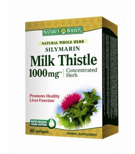 Silymarin Milk Thistle 1000 mg, 60 capsule