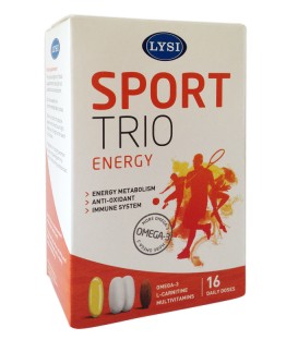 sport trio 16 capsule+32 comprimate l-carnitina+vitamine & minerale, 16 capsule