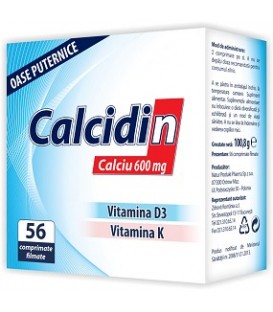 Calcidin, 56 tablete imagine produs 2021 cufarulnaturii.ro