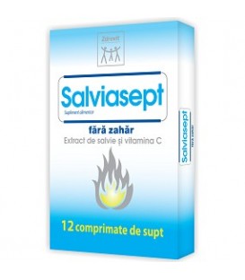 salviasept (fara zahar), 12 tablete