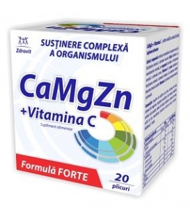 Ca+Mg+Zn+Vitamina C Forte, 20 doze