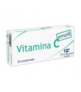 vitamina c simpla 180 mg, 20 tablete