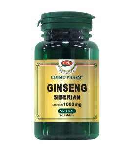 Premium Ginseng Siberian 1000 mg, 60 comprimate imagine produs 2021 cufarulnaturii.ro