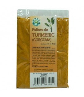Herbavit Pulbere de turmeric (curcuma), 40 grame