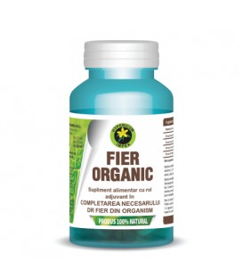 Fier Organic 230 mg, 60 capsule imagine produs 2021 cufarulnaturii.ro