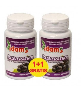 Resveratrol 50mg, 30 capsule 1+1 gratis