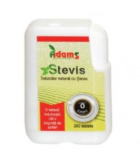 Stevis (indulcitor cu stevie), 200 tablete imagine produs 2021 cufarulnaturii.ro
