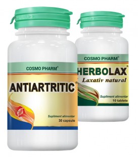 Antiartritic, 30 capsule + Herbolax, 10 tablete (promotie)