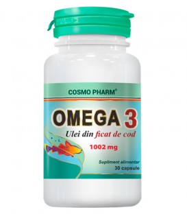 Omega 3 - Ulei de ficat de cod 1002 mg, 30 capsule