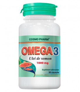 Omega 3 – Ulei de somon 1000 mg, 30 capsule imagine produs 2021 cufarulnaturii.ro