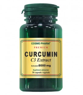 Curcumin C3 Extract 400 mg echivalent 8000 mg, 30 capsule