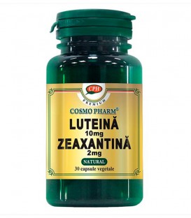 Luteina 10 mg Zeaxantina 2mg, 30 capsule imagine produs 2021 cufarulnaturii.ro