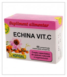 Echina Vit. C, 60 comprimate imagine produs 2021 cufarulnaturii.ro