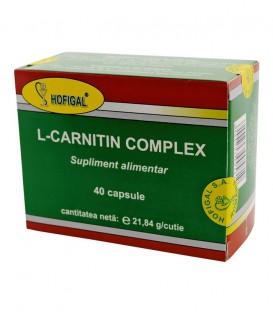 L-Carnitin Complex, 40 capsule imagine produs 2021 cufarulnaturii.ro