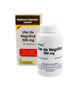 Ulei de negrilica 500 mg, 60 capsule imagine produs 2021 cufarulnaturii.ro