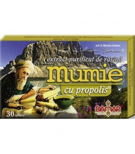 Mumie cu propolis (extract purificat de rasina), 30 tablete imagine produs 2021 cufarulnaturii.ro