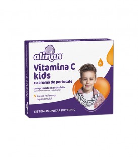 Alinan Vitamina C Kids Portocale, 20 comprimate imagine produs 2021 cufarulnaturii.ro