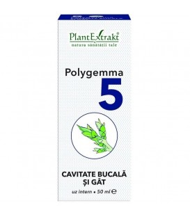 Polygemma 5 - Cavitate bucala / Gat, 50 ml imagine produs 2021 cufarulnaturii.ro
