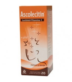 ascolecitin, 20 tablete masticabile
