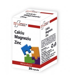 Calciu Magneziu Zinc, 30 capsule