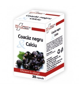Coacaz negru & Calciu, 30 capsule imagine produs 2021 cufarulnaturii.ro