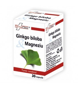 Ginkgo biloba & Magneziu, 30 capsule imagine produs 2021 cufarulnaturii.ro