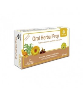 Oral Herbal Propolis cu aroma de scortisoara, 30 tablete imagine produs 2021 cufarulnaturii.ro