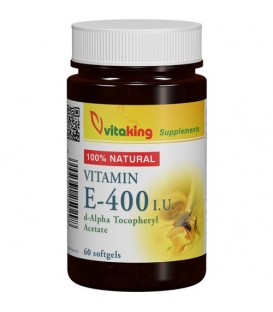 Vitamina E naturala 400 UI, 60 capsule