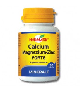 calciu + magneziu + zinc forte, 30 tablete