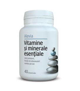 Vitamine si minerale esentiale, 40 tablete imagine produs 2021 cufarulnaturii.ro