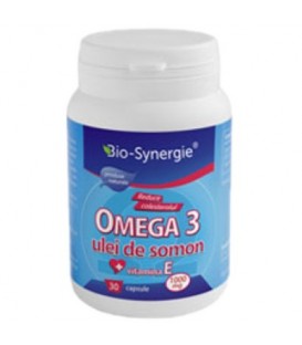 Omega 3 Ulei de Somon 1000 mg + Vitamina E, 30 capsule imagine produs 2021 cufarulnaturii.ro