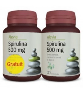 Spirulina 500 mg, 30 tablete (1+1 gratis)