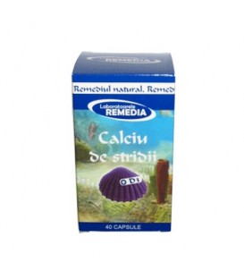 Calciu stridii + vitamina D3, 40 capsule