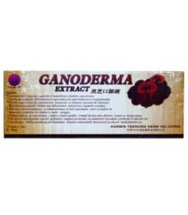 Ganoderma, 10 fiole X 10 ml imagine produs 2021 cufarulnaturii.ro