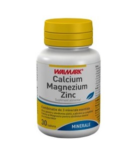 Calciu + magneziu + zinc, 100 + 30 tablete (promotie)