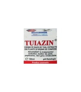 Tuiazin – Crema cu extract de tuia, 50 ml imagine produs 2021 cufarulnaturii.ro
