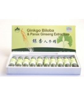 Gingobiloba + Panax Ginseng, 10 fiole