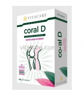 Coral + vitamina D, 30 capsule imagine produs 2021 cufarulnaturii.ro