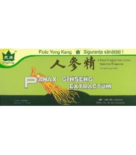 Ginseng Panax, 10 fiole x 10ml imagine produs 2021 cufarulnaturii.ro