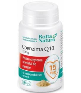 Coenzima Q10 15 mg, 30 capsule imagine produs 2021 cufarulnaturii.ro