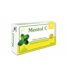 Mentol C, 30 tablete imagine produs 2021 cufarulnaturii.ro