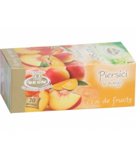 Ceai Belin cu piersici & mango, 20 doze imagine produs 2021 cufarulnaturii.ro